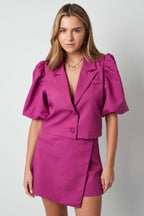 Stylish Green, Fuchsia, Beige Mini Skirt for Fashionistas