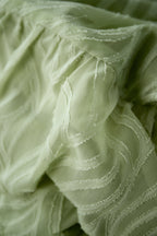 Elegant Spring/Summer Woven Pantskirt - Green, Black, Off-White