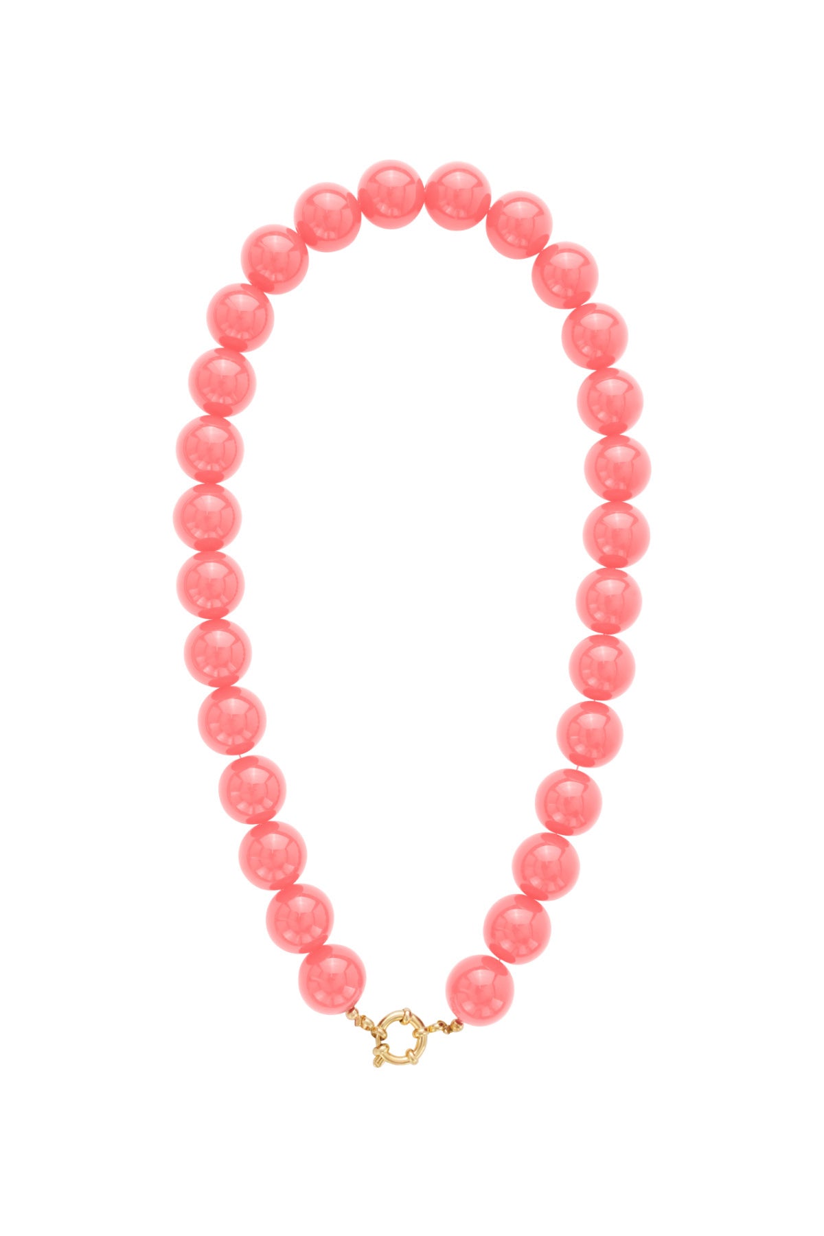 Resin Beaded Necklaces Beads Casual Daily Simple Series Women's jewelry-15mm