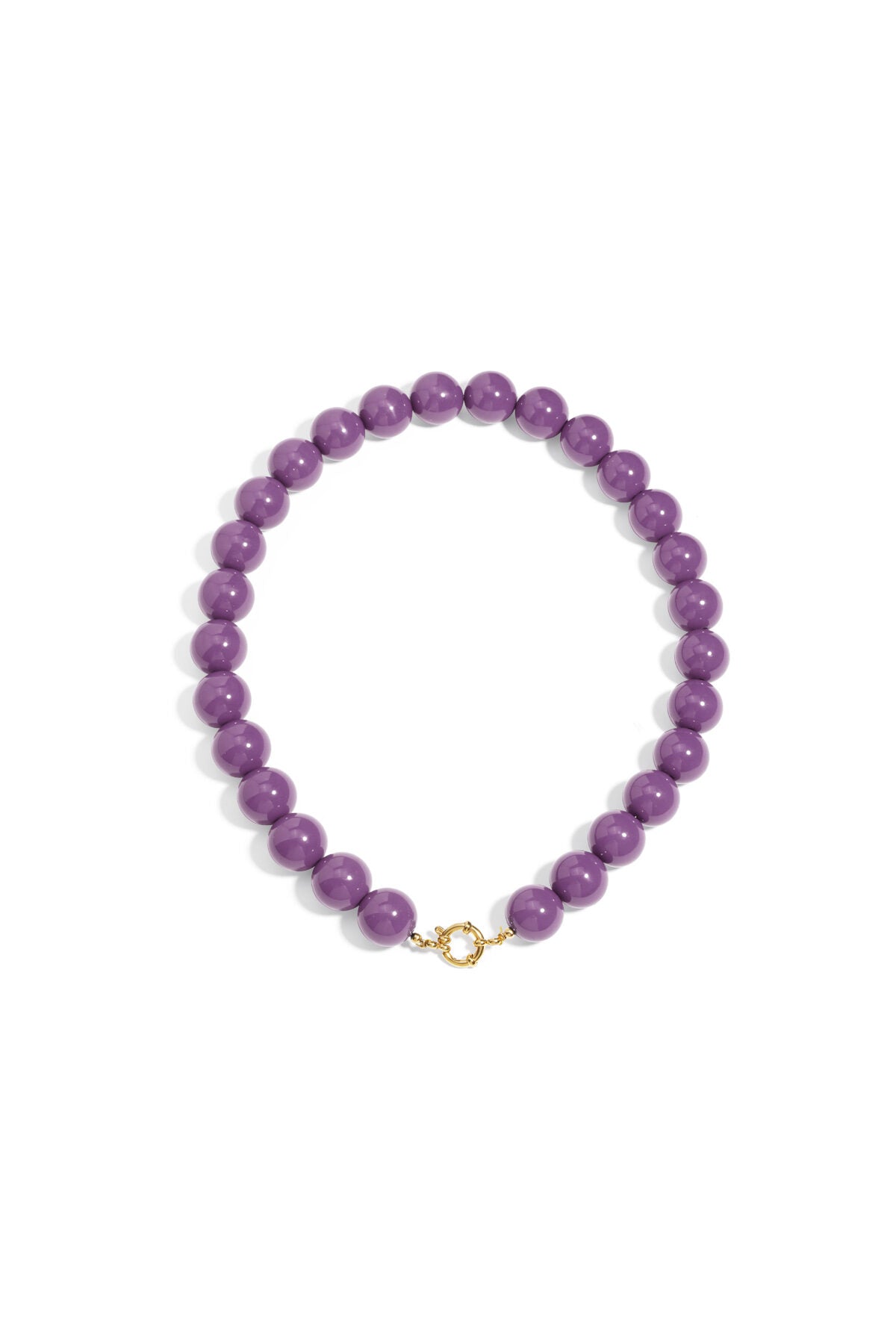Resin Beaded Necklaces Beads Casual Daily Simple Series Women's jewelry-15mm