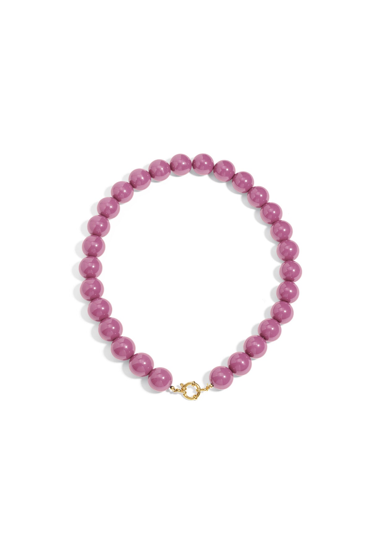 Resin Beaded Necklaces Beads Casual Daily Simple Series Women's jewelry-15mm