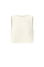 Elegant Botanical Sleeveless Top for Spring/Summer