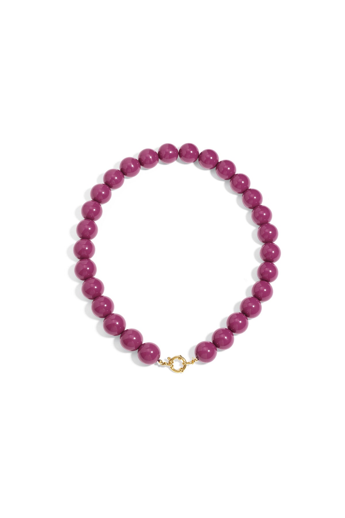 Resin Beaded Necklaces Beads Casual Daily Simple Series Women's jewelry-15mm