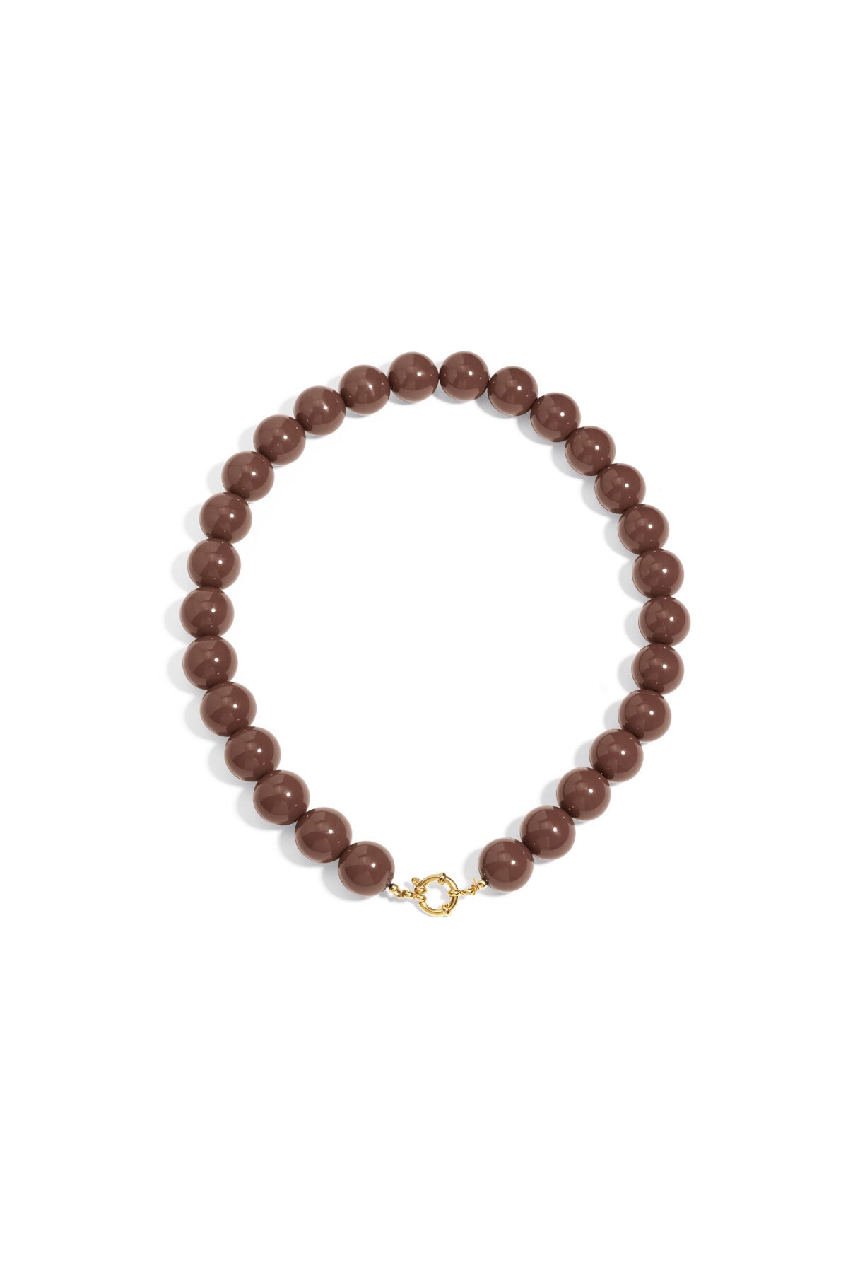 Resin Beaded Necklaces Beads Casual Daily Simple Series Women's jewelry-15mm