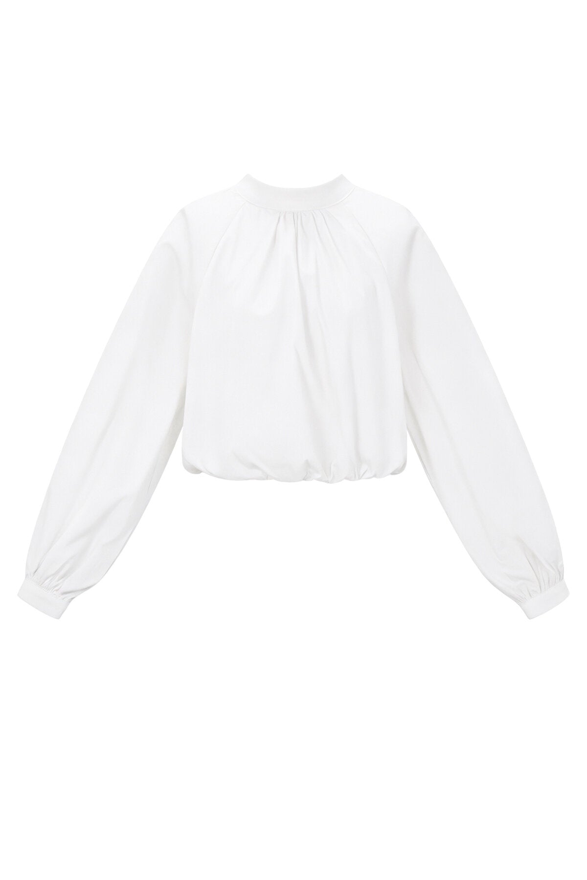Gimme Cotton Woven Casual Long Sleeve Tops