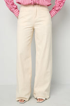 Gimme Wide Leg Cotton Denim Pants for Spring/Summer