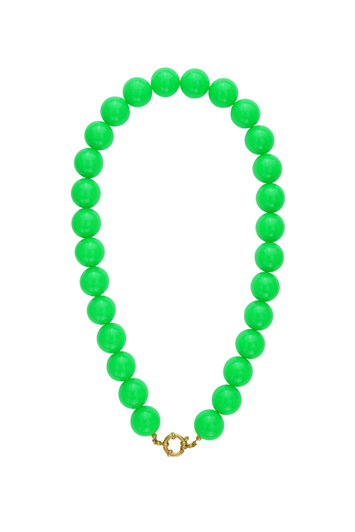 Resin Beaded Necklaces Beads Casual Daily Simple Series Women's jewelry-15mm