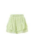 Elegant Spring/Summer Woven Pantskirt - Green, Black, Off-White