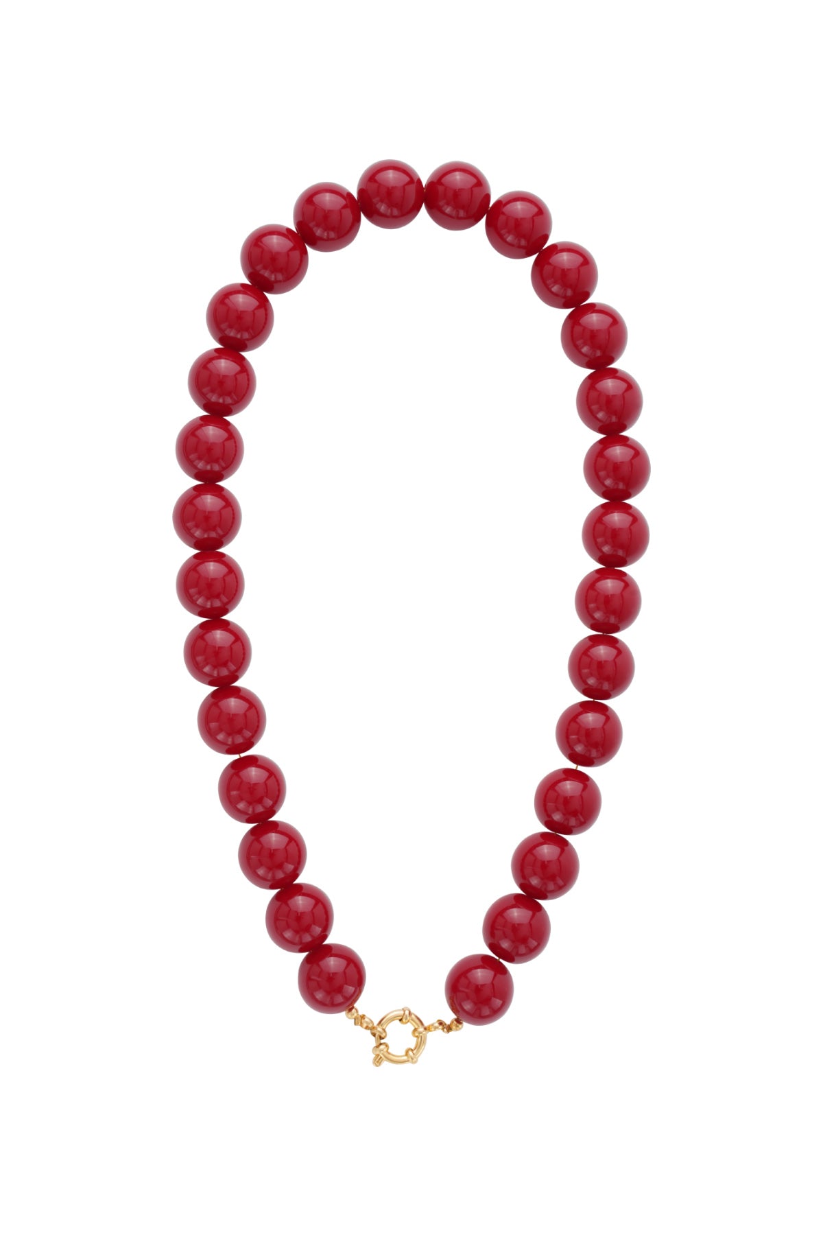 Resin Beaded Necklaces Beads Casual Daily Simple Series Women's jewelry-15mm