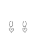Rhinestone heart Earring